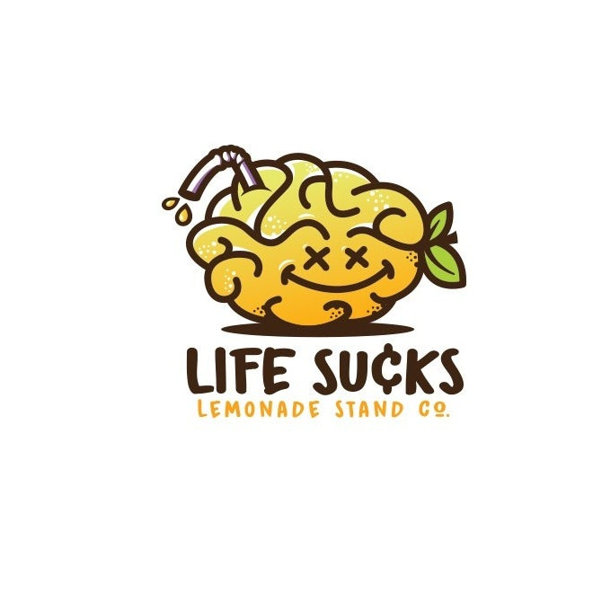 自信的酷標志設(shè)計-快樂去幸運檸檬腦