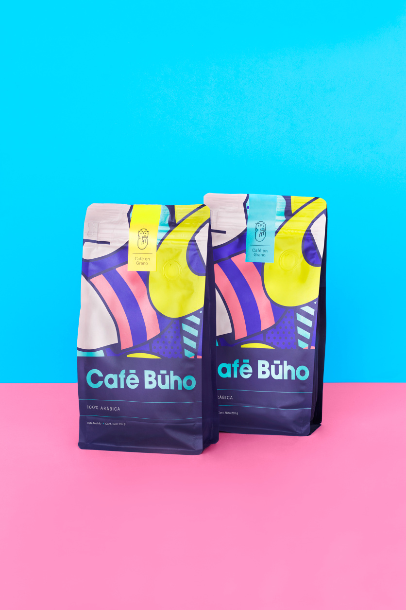 Cafe Buho 咖啡店品牌形象設(shè)計(jì)包裝設(shè)計(jì)，城市藝術(shù)和街頭漫畫風(fēng)格
