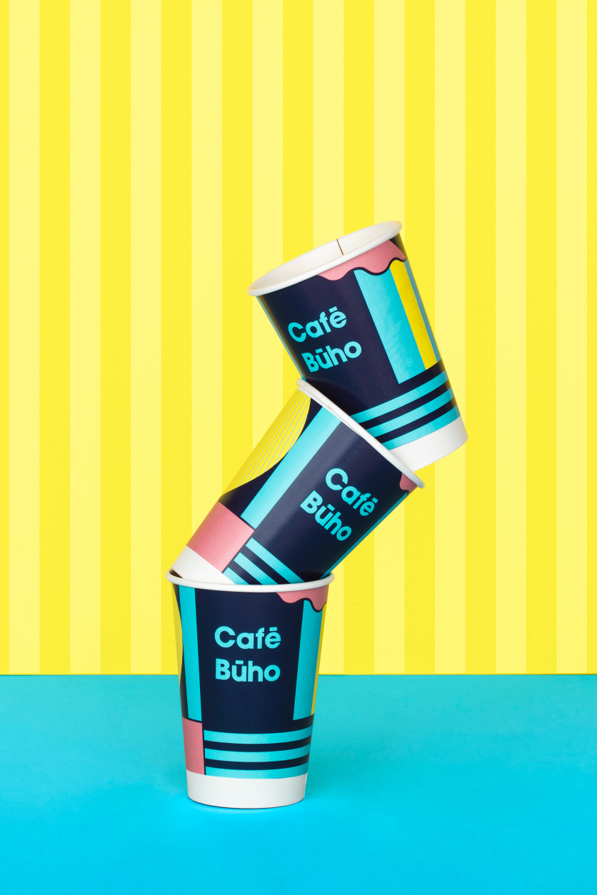 Cafe Buho 咖啡店品牌形象設(shè)計(jì)包裝設(shè)計(jì)，城市藝術(shù)和街頭漫畫風(fēng)格