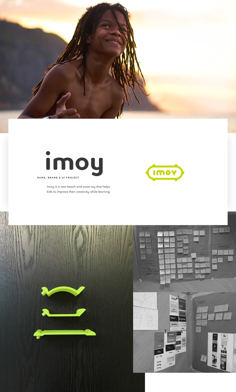 IMOY 沙灘和雪地玩具品牌全案策劃設計-品牌命名，logo設計