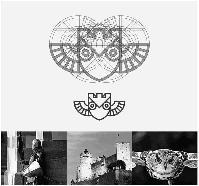 logo設(shè)計過程圖示揭示logo設(shè)計靈感- 貓頭鷹城堡logo設(shè)計 logo設(shè)計過程圖示揭示logo設(shè)計靈感- 貓頭鷹城堡logo設(shè)計