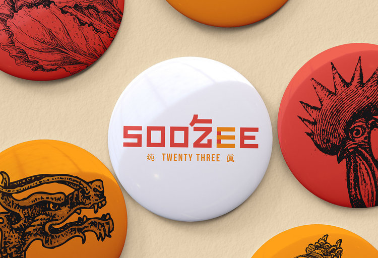 Soo Zee 23肉面湯餐廳拼貼風(fēng)格餐飲品牌形象設(shè)計(jì)與外賣包裝設(shè)計(jì)