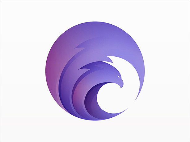 鷹徽標設計
