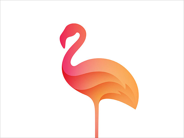 火烈鳥Ombre的-LOGO設計
