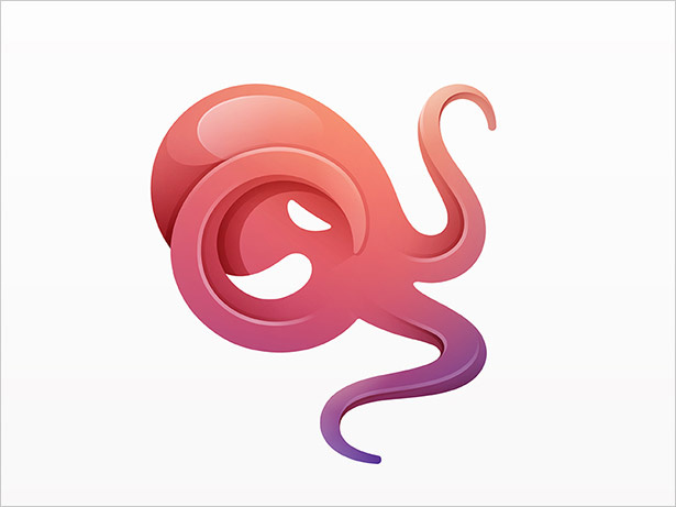 章魚Ombre的-LOGO設計