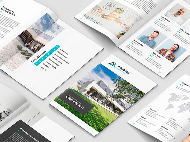 Architeo - 建筑和室內(nèi)宣傳冊設(shè)計(jì)