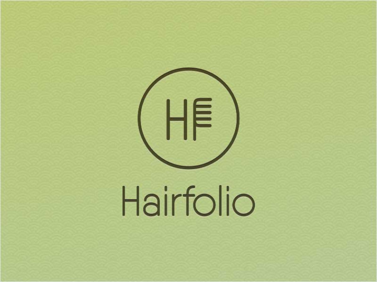 HF美發(fā)沙龍標(biāo)志設(shè)計