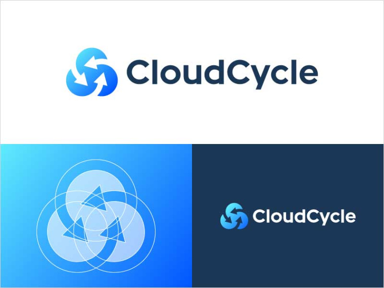 CloudCycle標(biāo)志設(shè)計