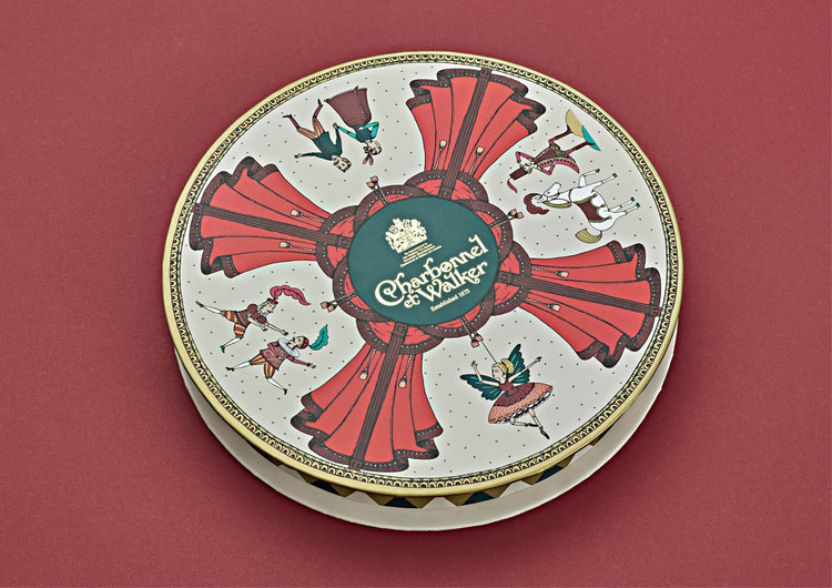 Charbonnel圣誕節(jié)巧克力禮品包裝設計,設計靈感來自芭蕾舞劇院與童話故事 Charbonnel圣誕節(jié)巧克力禮品包裝設計,設計靈感來自芭蕾舞劇院與童話故事