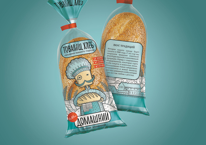 俄羅斯面包包裝設(shè)計(jì)“面包同志插畫篇”-上海包裝設(shè)計(jì)公司欣賞