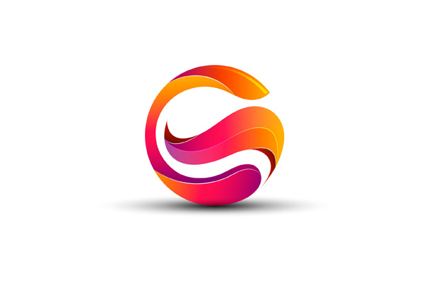 驚人的五顏六色的彩色標志設(shè)計