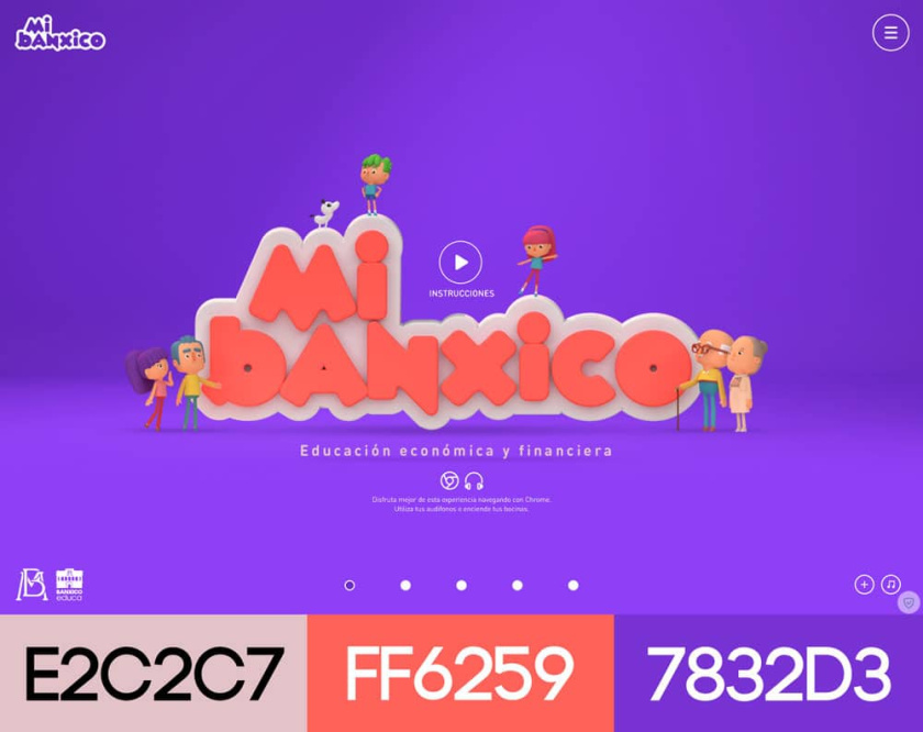 網(wǎng)站設(shè)計(jì)配色方案-Mi Banxico
