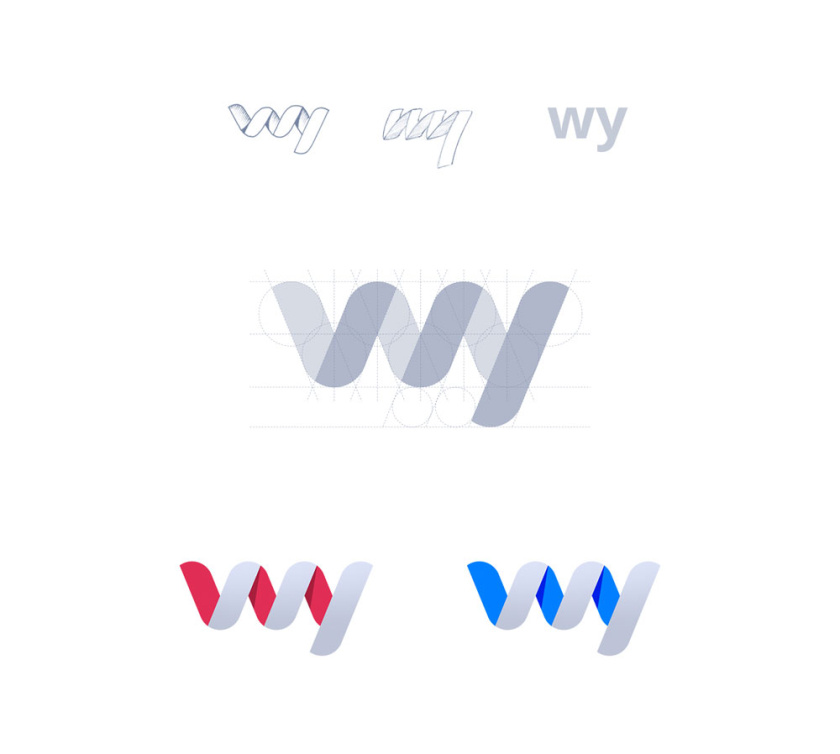 美麗和創(chuàng)意的平面設計想法-Wyre品牌logo設計