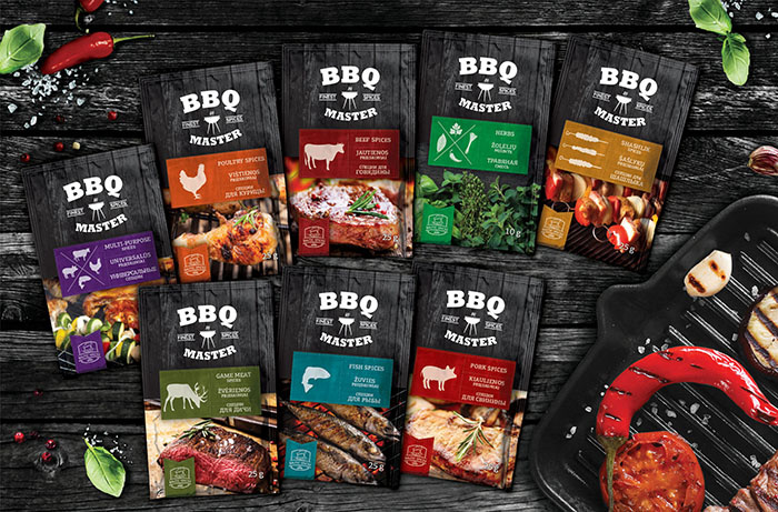 BBQ 燒烤調味料調味品系列產(chǎn)品包裝設計-上海包裝設計公司