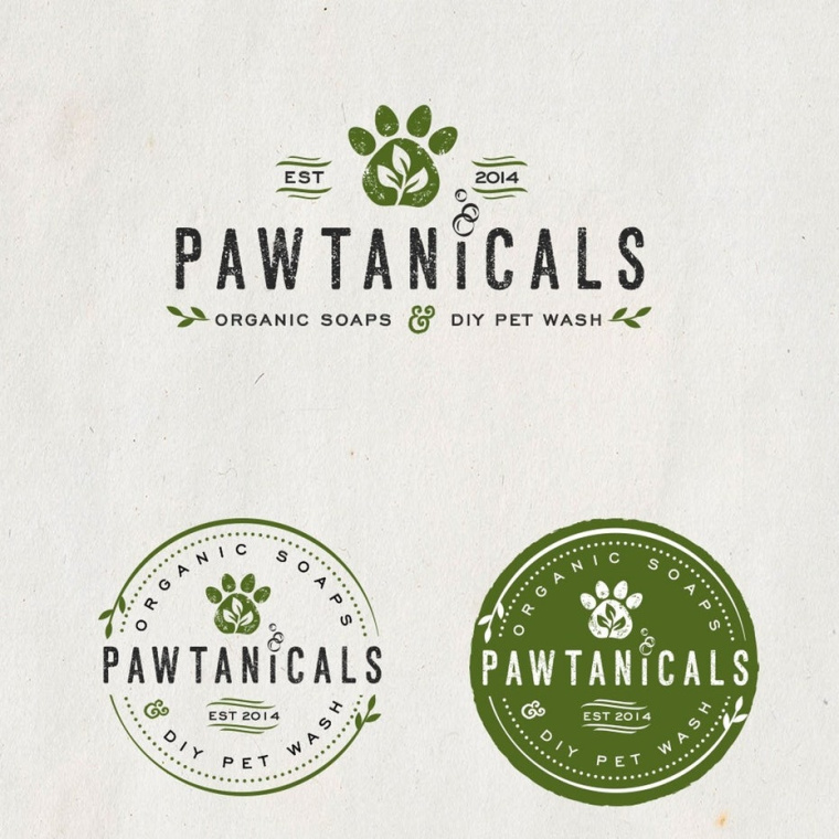打造出色的企業(yè)形象設計-Pawtanicals標志設計 打造出色的企業(yè)形象設計-Pawtanicals標志設計
