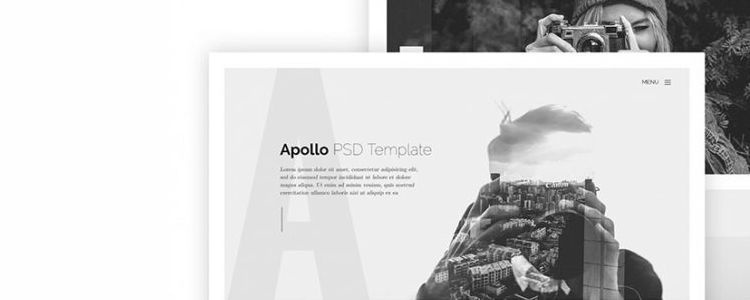 為攝影師免費提供的Apollo One-Page Web模板