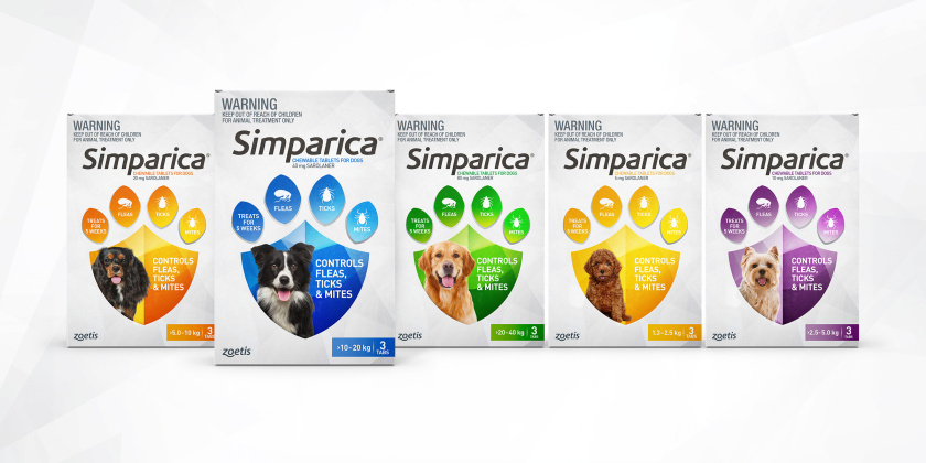 SIMPARICA 寵物藥品包裝設計“爪子盾牌”篇 SIMPARICA 寵物藥品包裝設計“爪子盾牌”篇
