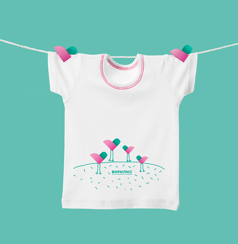 Virilis嬰兒兒童醫(yī)療保健母嬰服務(wù)醫(yī)院品牌形象設(shè)計與VIS系統(tǒng)設(shè)計，小鳥+心形設(shè)計