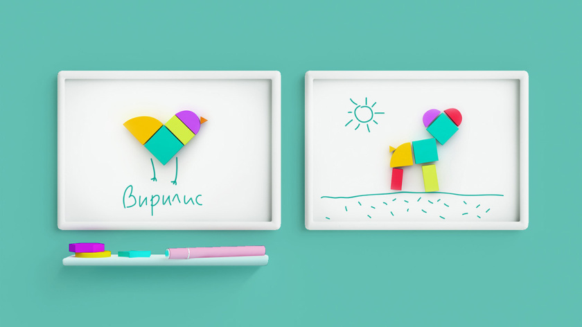 Virilis嬰兒兒童醫(yī)療保健母嬰服務(wù)醫(yī)院品牌形象設(shè)計與VIS系統(tǒng)設(shè)計，小鳥+心形設(shè)計