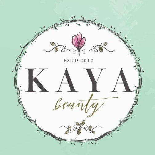 經(jīng)典的女性化和漂亮的粉紅色標(biāo)志設(shè)計-Kaya Beauty 花式徽標(biāo)標(biāo)志設(shè)計