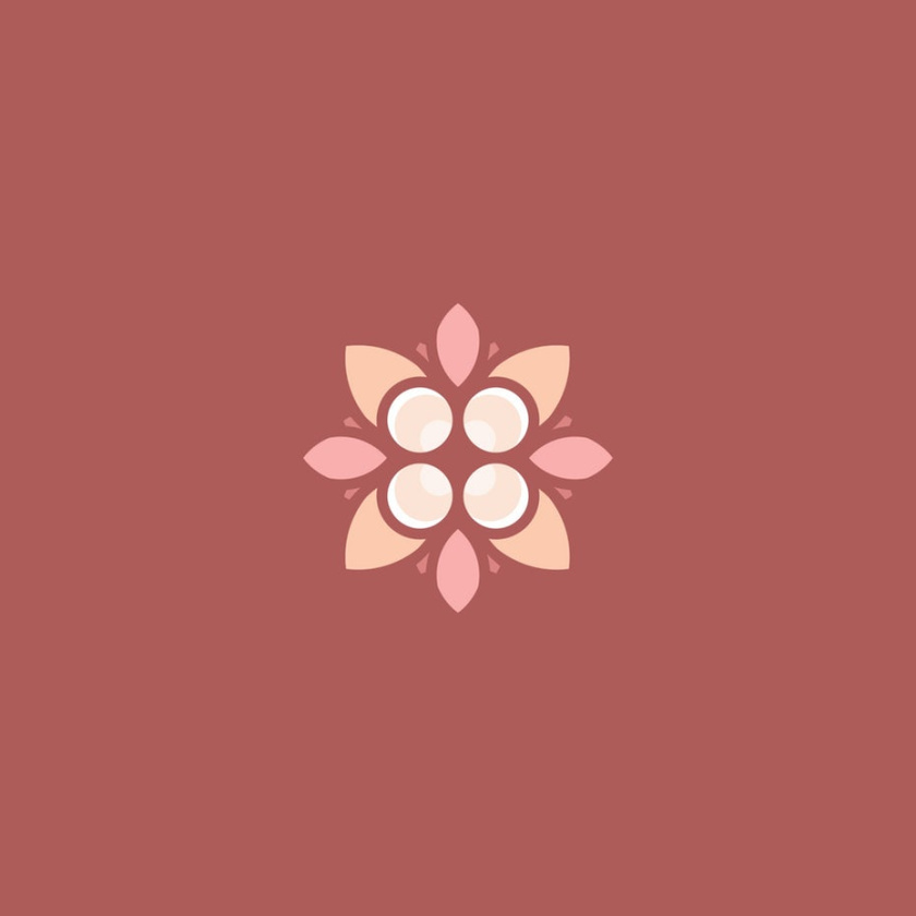 經(jīng)典的女性化和漂亮的粉紅色標(biāo)志設(shè)計-88花徽標(biāo)設(shè)計