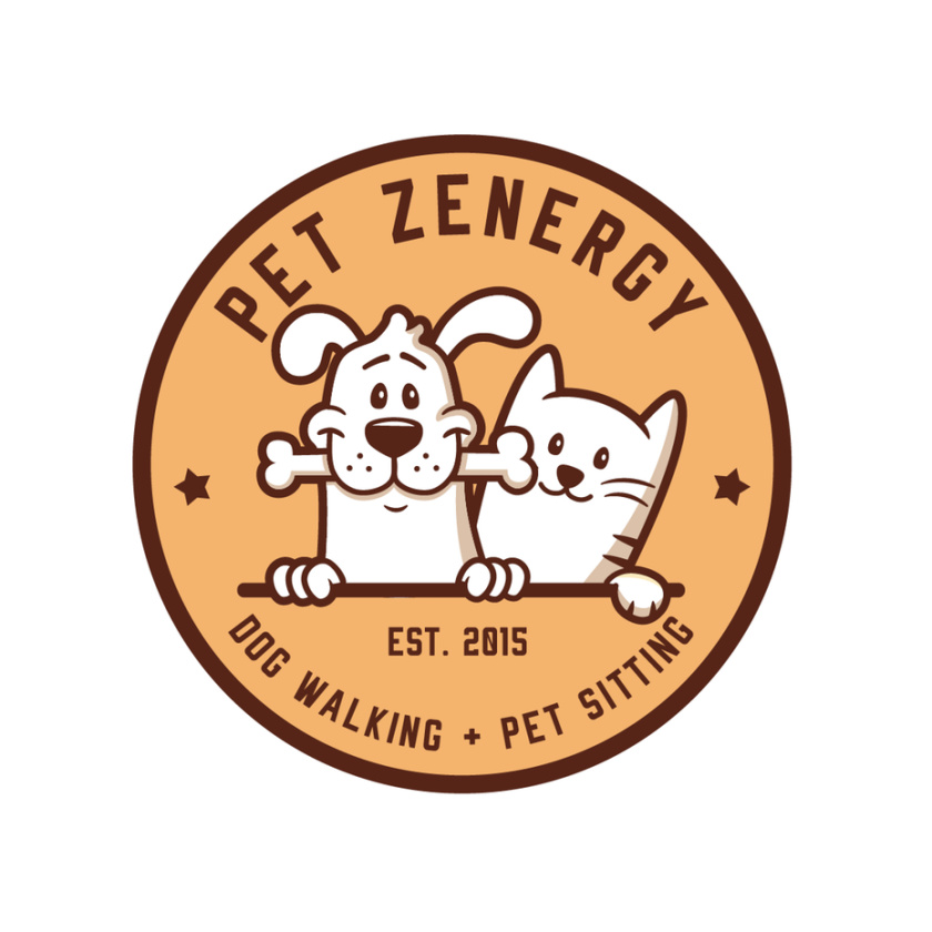 媽媽們喜歡的女性標(biāo)志設(shè)計風(fēng)格-寵物Zenergy標(biāo)志設(shè)計