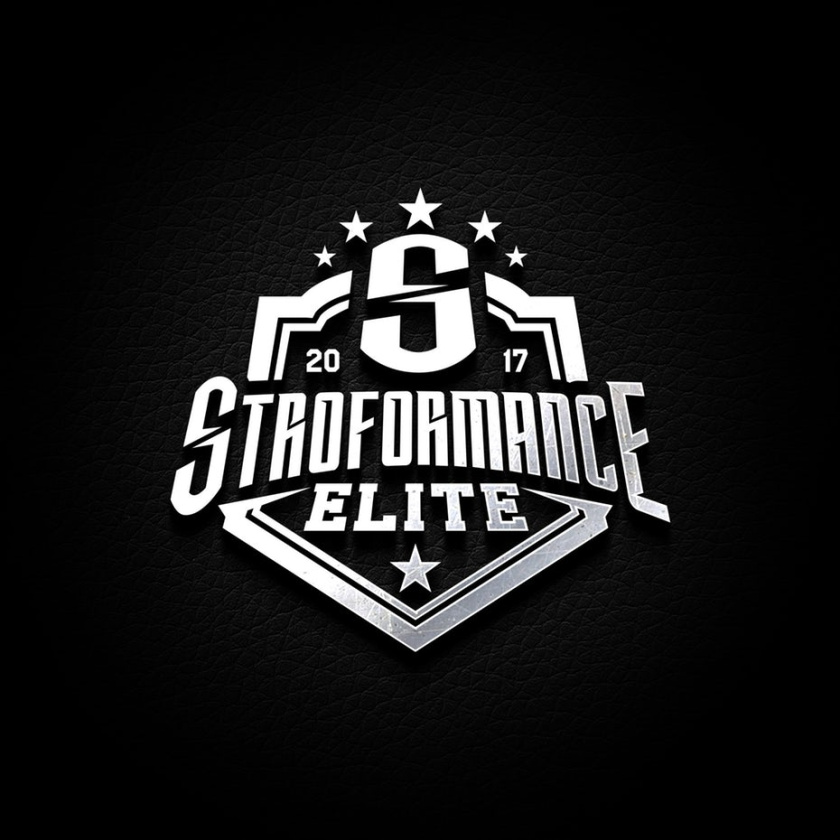 黃金和銀logo設(shè)計-Stroformance Elite的標(biāo)志logo設(shè)計