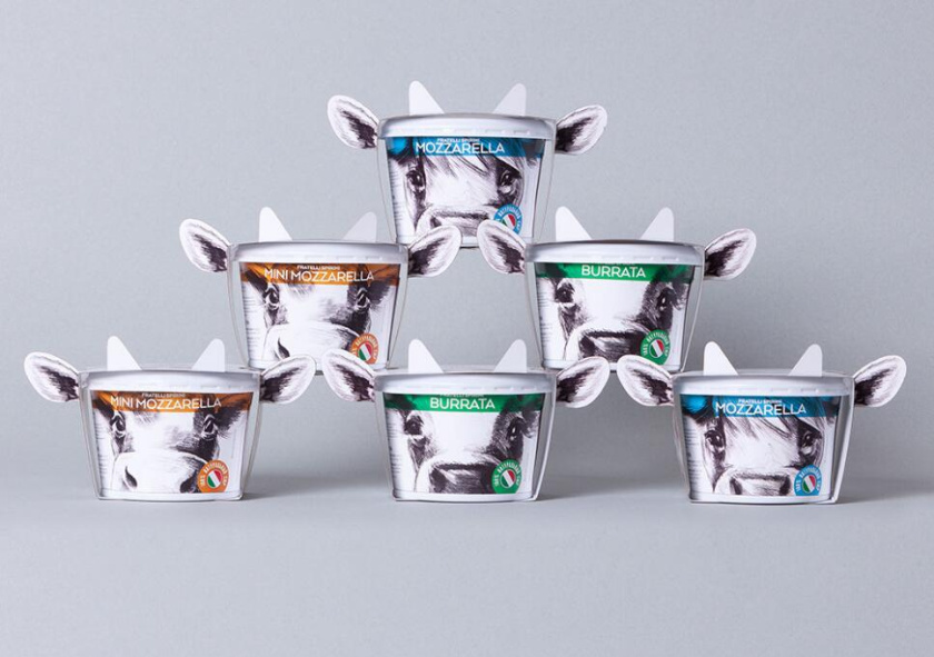 Fratelli Spirini酸奶奶酪包裝設(shè)計(jì),牛耳朵造型增加了產(chǎn)品識(shí)別性 Fratelli Spirini酸奶奶酪包裝設(shè)計(jì),牛耳朵造型增加了產(chǎn)品識(shí)別性