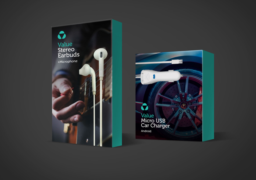 個人IT消費品手機(jī)移動配件包裝設(shè)計-VALUE價值 - 一個重視生活方式的品牌包裝設(shè)計