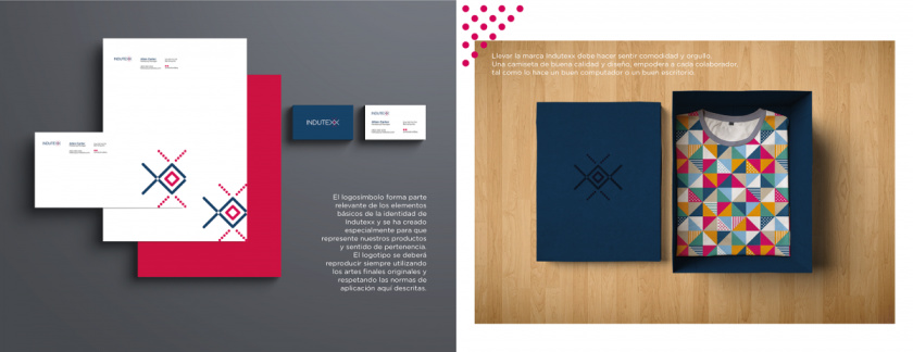 Indutexx 紡織面料品牌vi設(shè)計logo設(shè)計，幾何線條風格