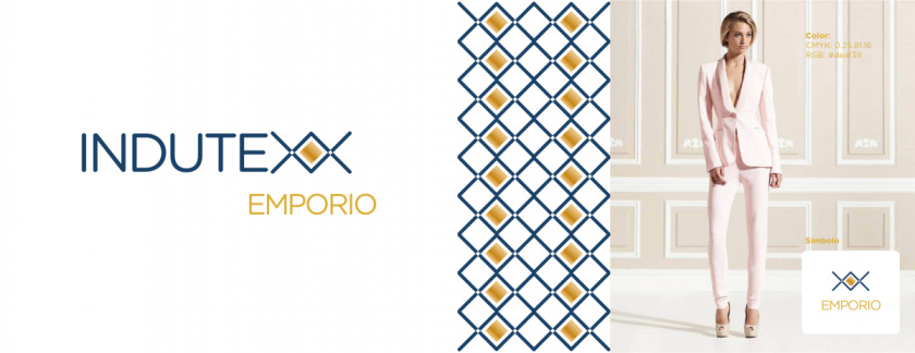 Indutexx 紡織面料品牌vi設(shè)計logo設(shè)計，幾何線條風格