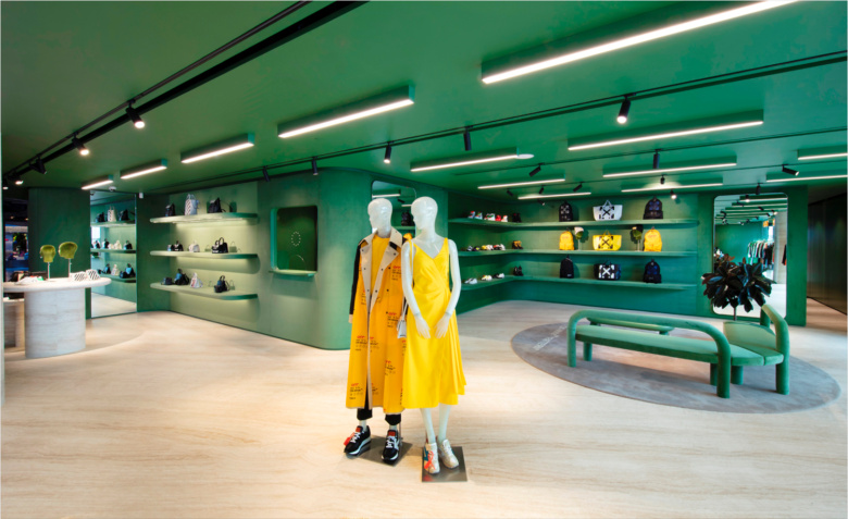 K11 Musea 服裝店鋪空間設(shè)計(jì)，柔軟形狀和溫暖材料為標(biāo)志的店鋪設(shè)計(jì)