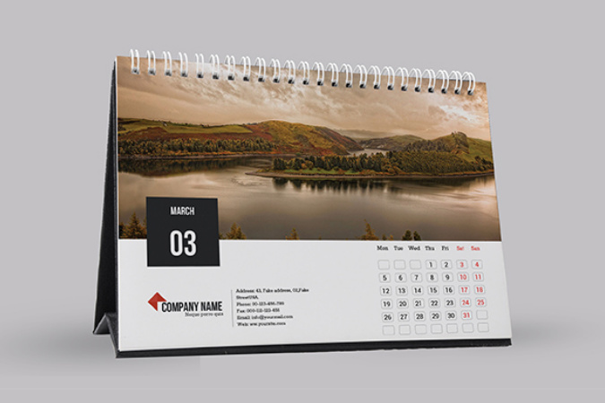 優(yōu)美景色Calendar臺歷月歷設計