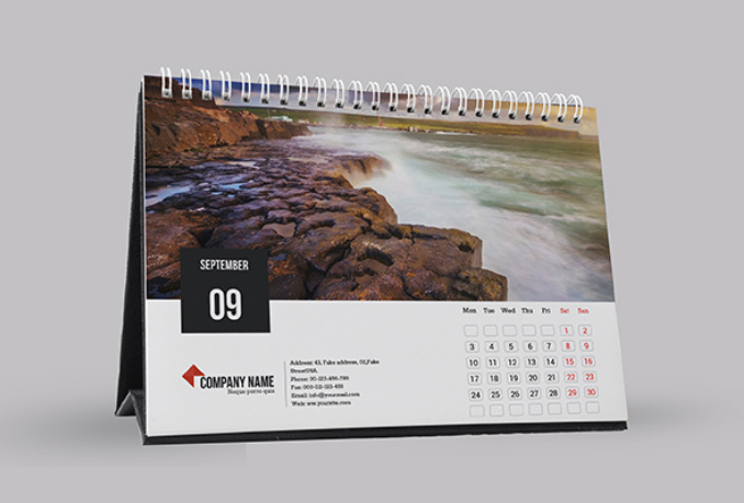 優(yōu)美景色Calendar臺歷月歷設計