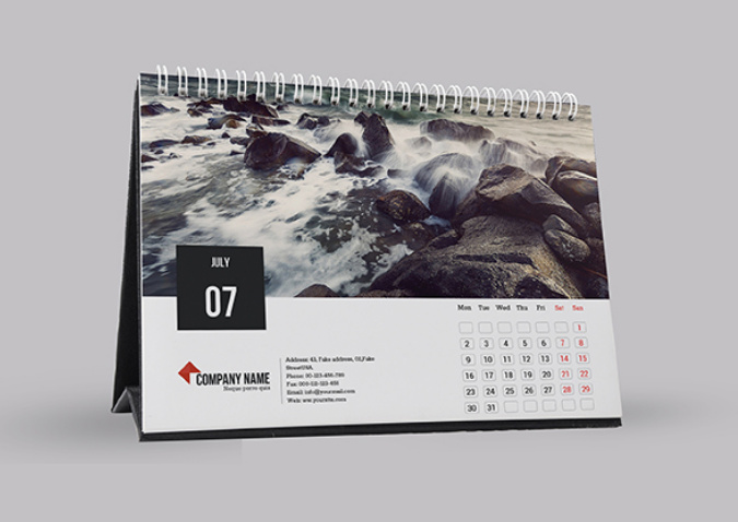 優(yōu)美景色Calendar臺歷月歷設計