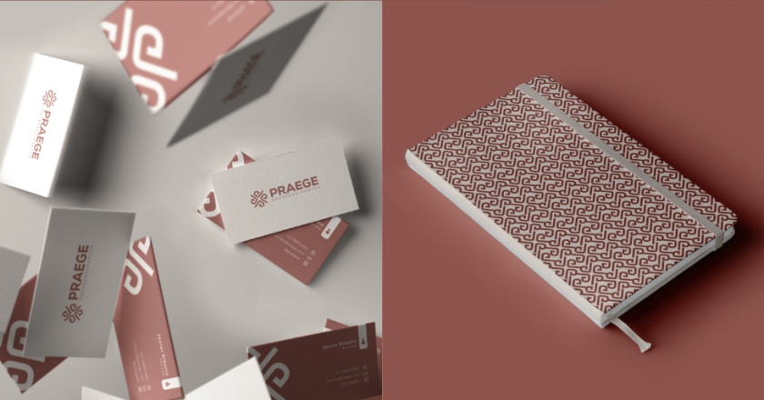 PRAEGE 4個(gè)P字母酒店logo設(shè)計(jì)vi設(shè)計(jì)