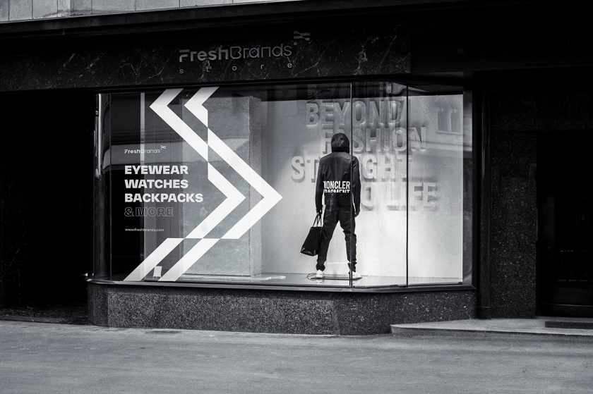 FreshBrands 時尚休閑服飾品牌vi形象設(shè)計logo設(shè)計,動感的變形F字母+旗幟符號 FreshBrands 時尚休閑服飾品牌vi形象設(shè)計logo設(shè)計,動感的變形F字母+旗幟符號