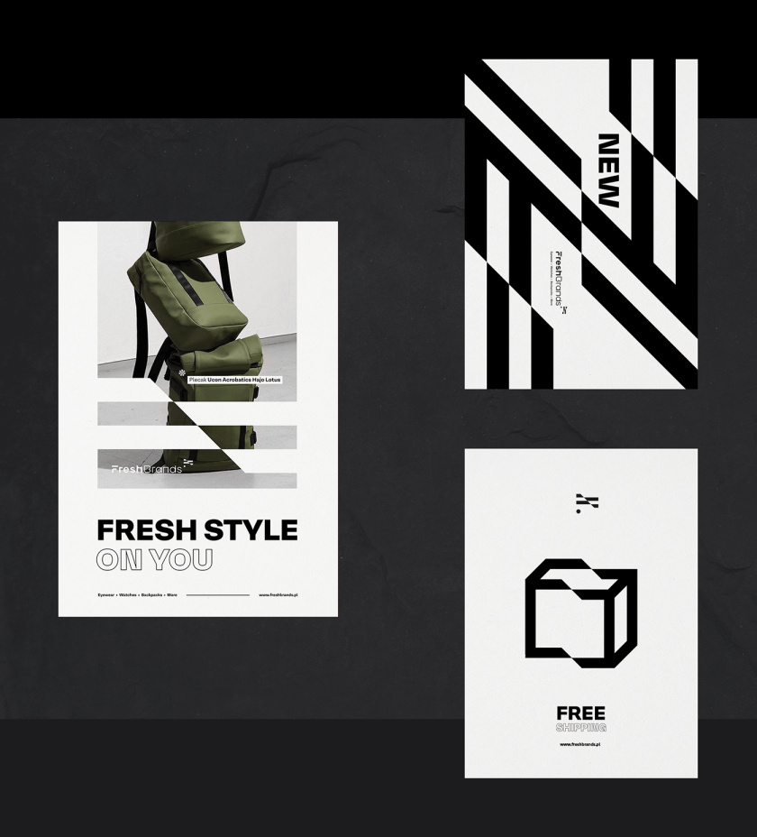 FreshBrands 時尚休閑服飾品牌形象設(shè)計logo設(shè)計,動感的變形F字母+旗幟符號 FreshBrands 時尚休閑服飾品牌形象設(shè)計logo設(shè)計,動感的變形F字母+旗幟符號