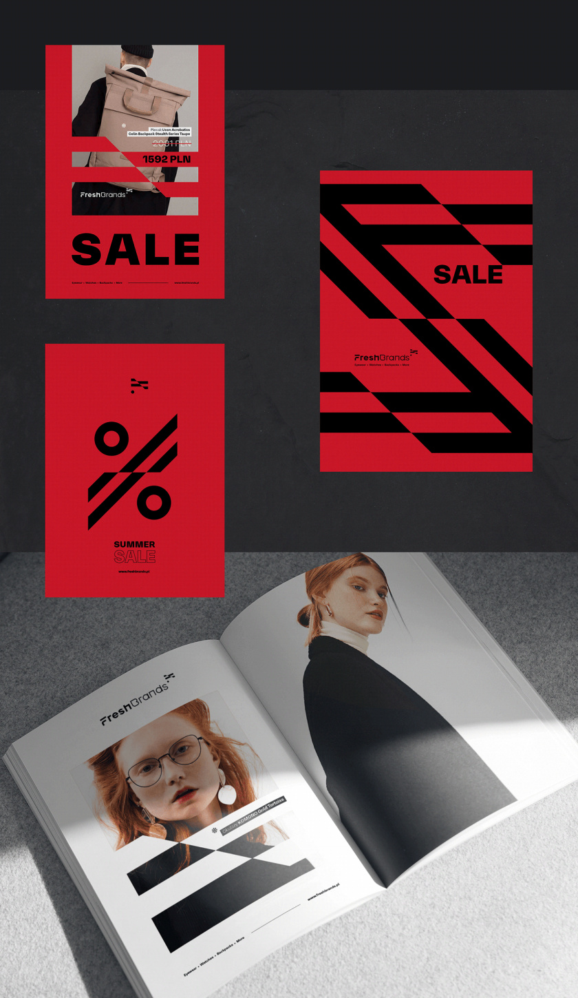 FreshBrands 時尚休閑服飾品牌形象設(shè)計logo設(shè)計,動感的變形F字母+旗幟符號 FreshBrands 時尚休閑服飾品牌形象設(shè)計logo設(shè)計,動感的變形F字母+旗幟符號