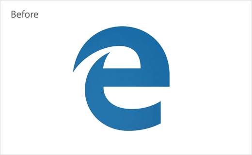 Microsoft Edge 網絡瀏覽器舊版logo設計 Microsoft Edge 網絡瀏覽器舊版logo設計