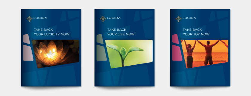 露西達Lucida醫(yī)療康復(fù)中心品牌logo設(shè)計vi設(shè)計，“火花/星星”概念