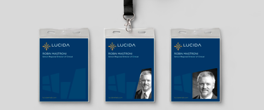 露西達Lucida醫(yī)療康復(fù)中心品牌logo設(shè)計vi設(shè)計，“火花/星星”概念