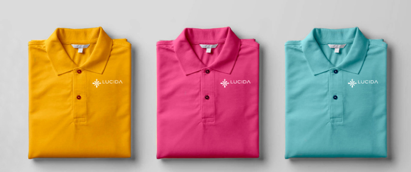 露西達Lucida醫(yī)療康復(fù)中心品牌logo設(shè)計vi設(shè)計，“火花/星星”概念