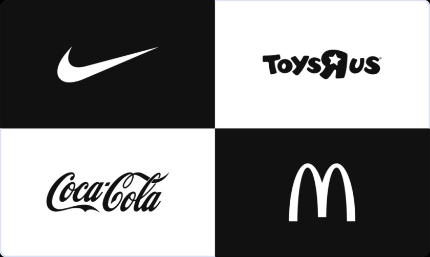 標(biāo)志性徽標(biāo)logo：耐克，Toys R Us，可口可樂，麥當(dāng)勞