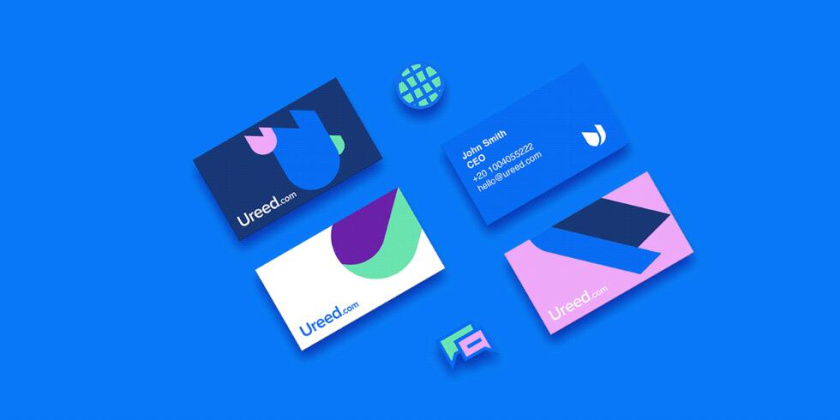ureed 在線服務(wù)市場平臺網(wǎng)站品牌logo設(shè)計vi設(shè)計，互聯(lián)網(wǎng)科技風(fēng)格