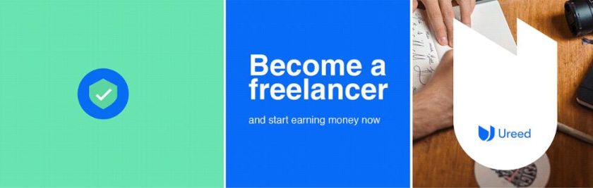 ureed 在線服務(wù)市場平臺網(wǎng)站品牌logo設(shè)計vi設(shè)計，互聯(lián)網(wǎng)科技風(fēng)格