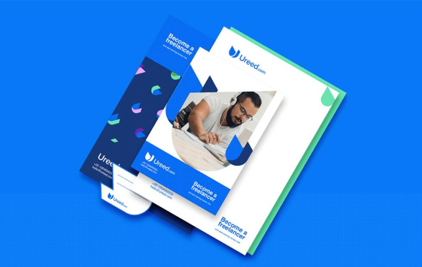 ureed 在線服務(wù)市場平臺網(wǎng)站品牌logo設(shè)計vi設(shè)計，互聯(lián)網(wǎng)科技風(fēng)格