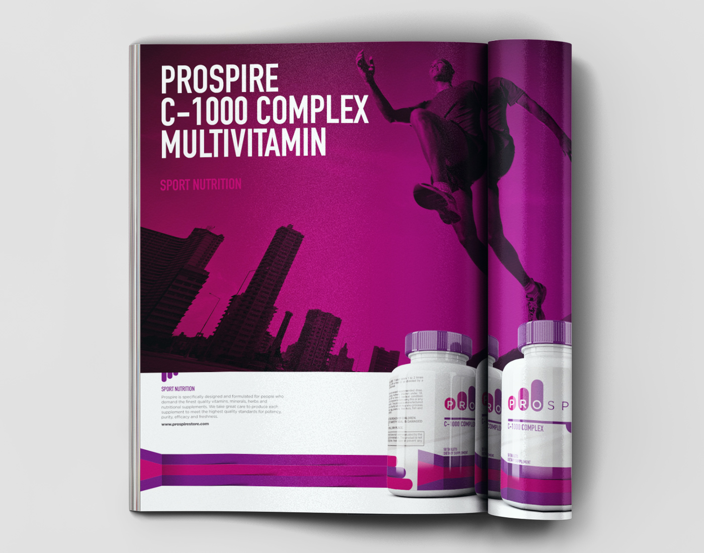 Prospire維生素營養(yǎng)補充劑平品牌全案設計-平面廣告設計