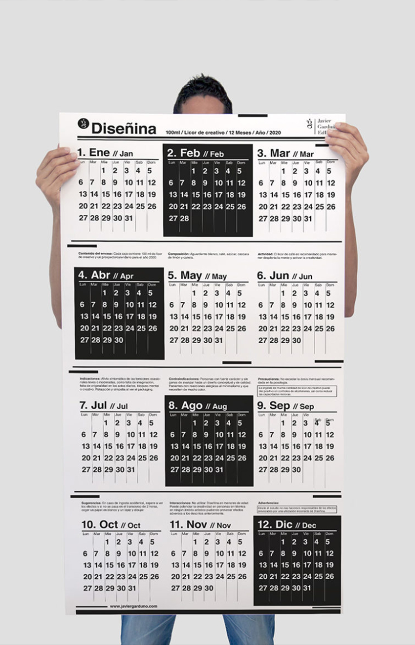 Disenina藥品包裝設(shè)計(jì)“日歷風(fēng)格”