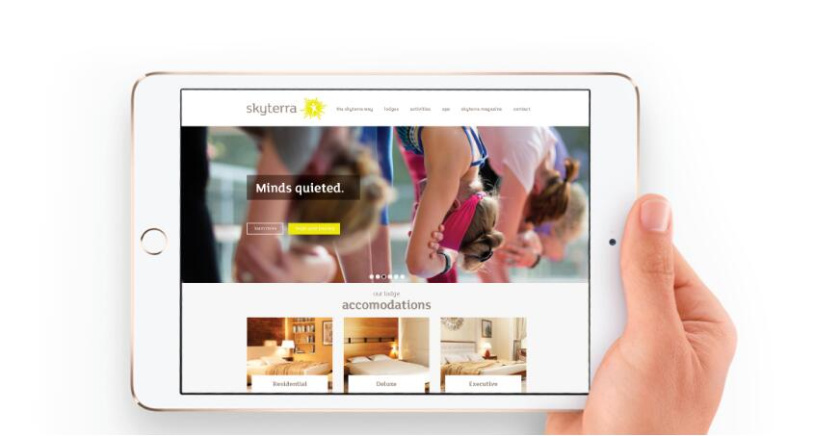 SKYTERRA健康減肥養(yǎng)生中心品牌形象重塑-logo設計vi設計，活力射線+人體元素